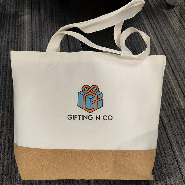 Landscape Tote - Cork Base Eco Carrier (12oz Premium Edition)