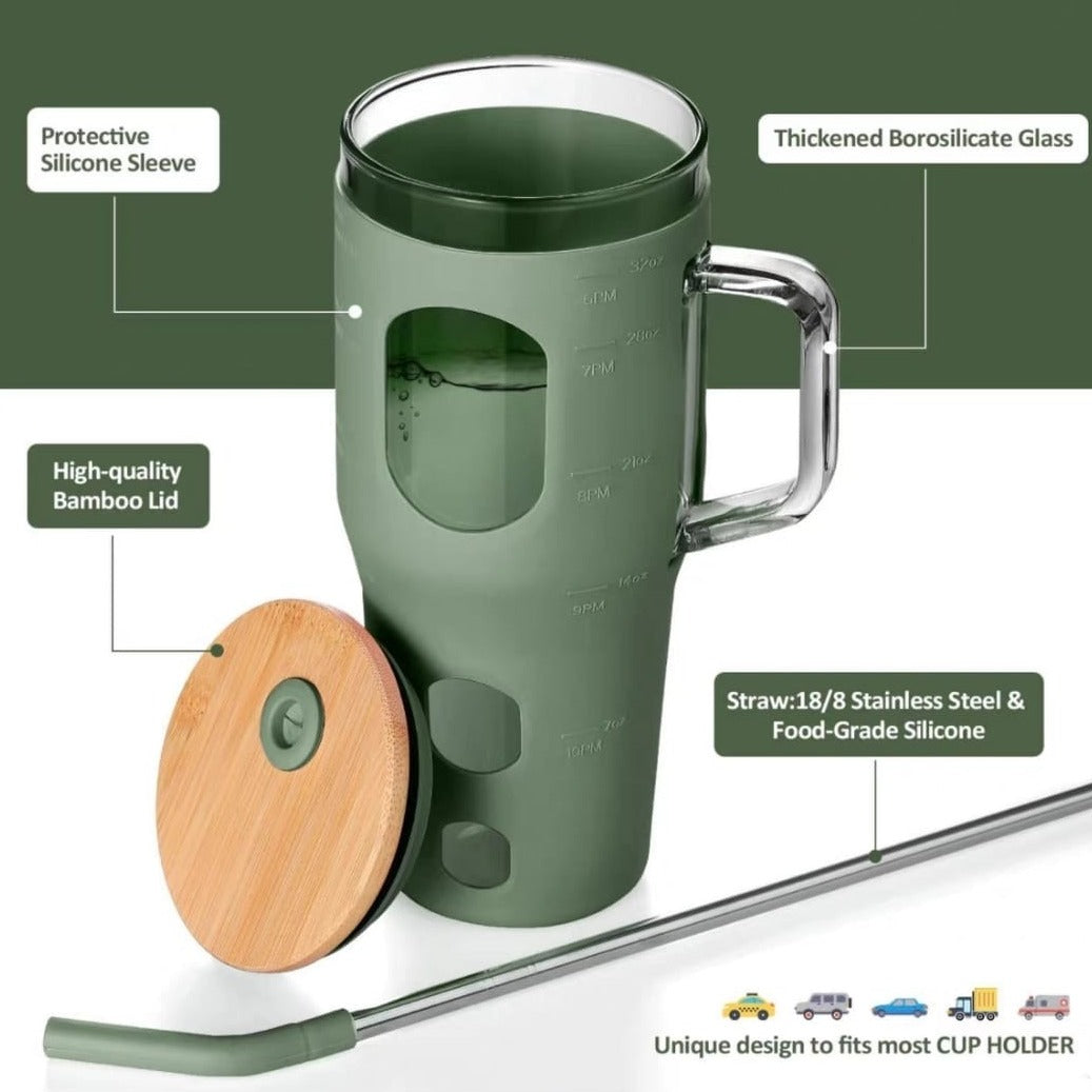 Watercup with Bamboo Lid (900ml)
